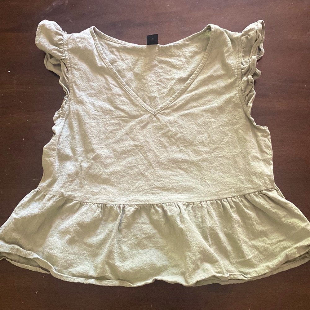 SHEIN blouse, never worn, lime green, size xs